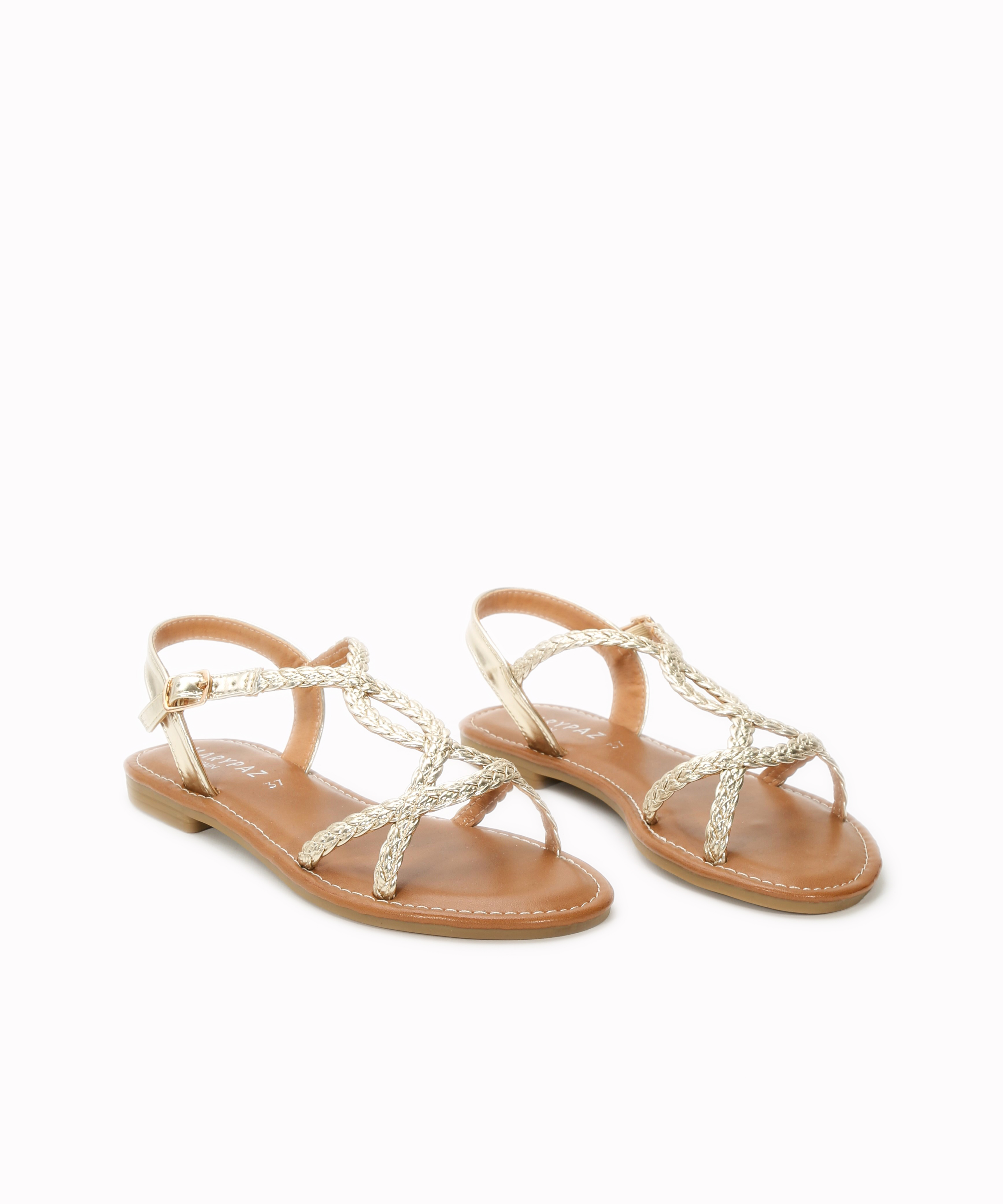 Sandalias planas trenzadas image number null